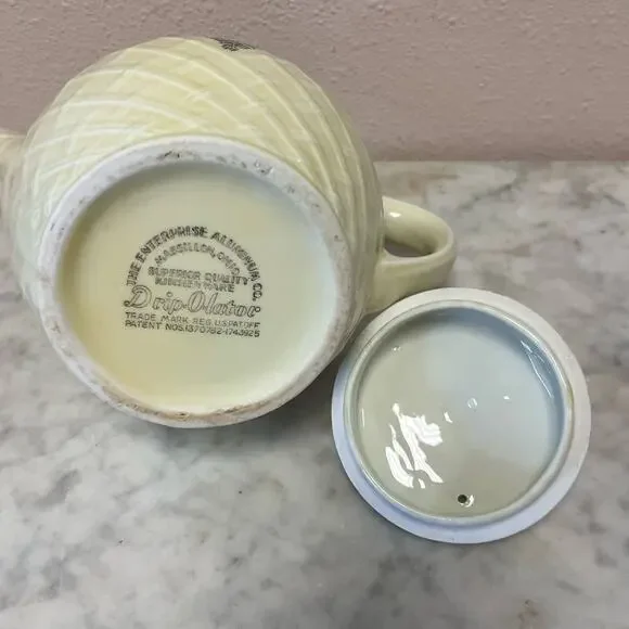 Vintage circa 1920s Drip-O-lator teapot Enterprise Aluminum Co - Picture 6 of 9